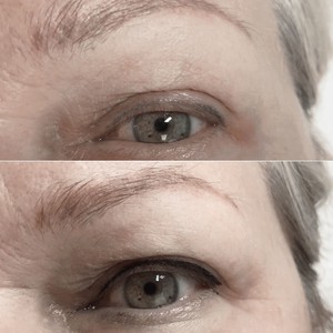 old eyeliner tattoo correction